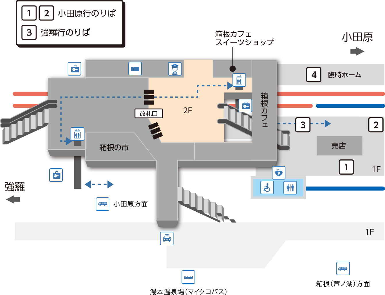 箱根湯本 駅情報 路線図 箱根登山電車 箱根登山ケーブルカー